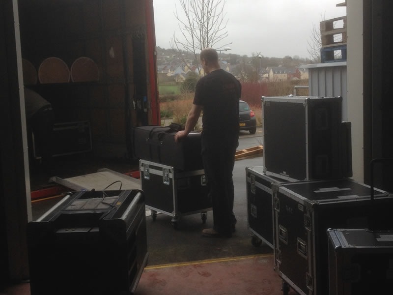 Secure storage for theatre and film equipment